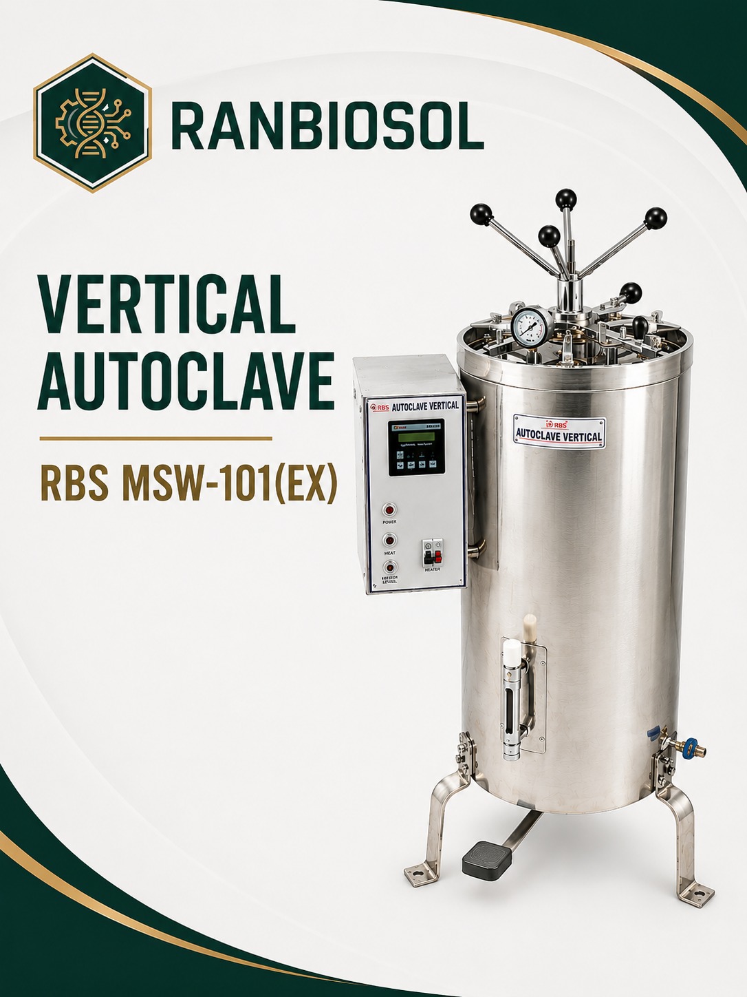 VERTICAL AUTOCLAVE RBS MSW-101(EX)