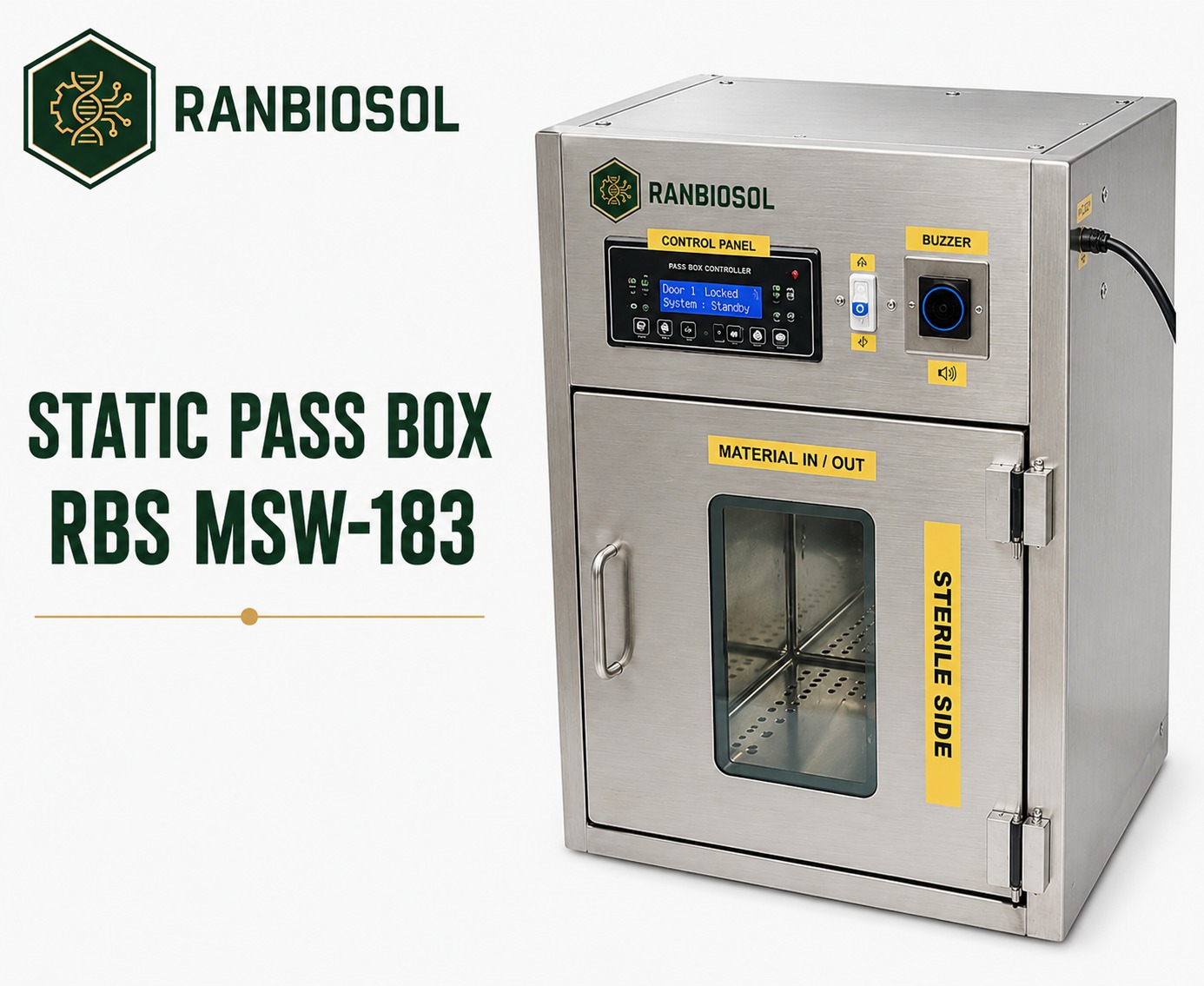 STATIC PASS BOX RBS MSW-183