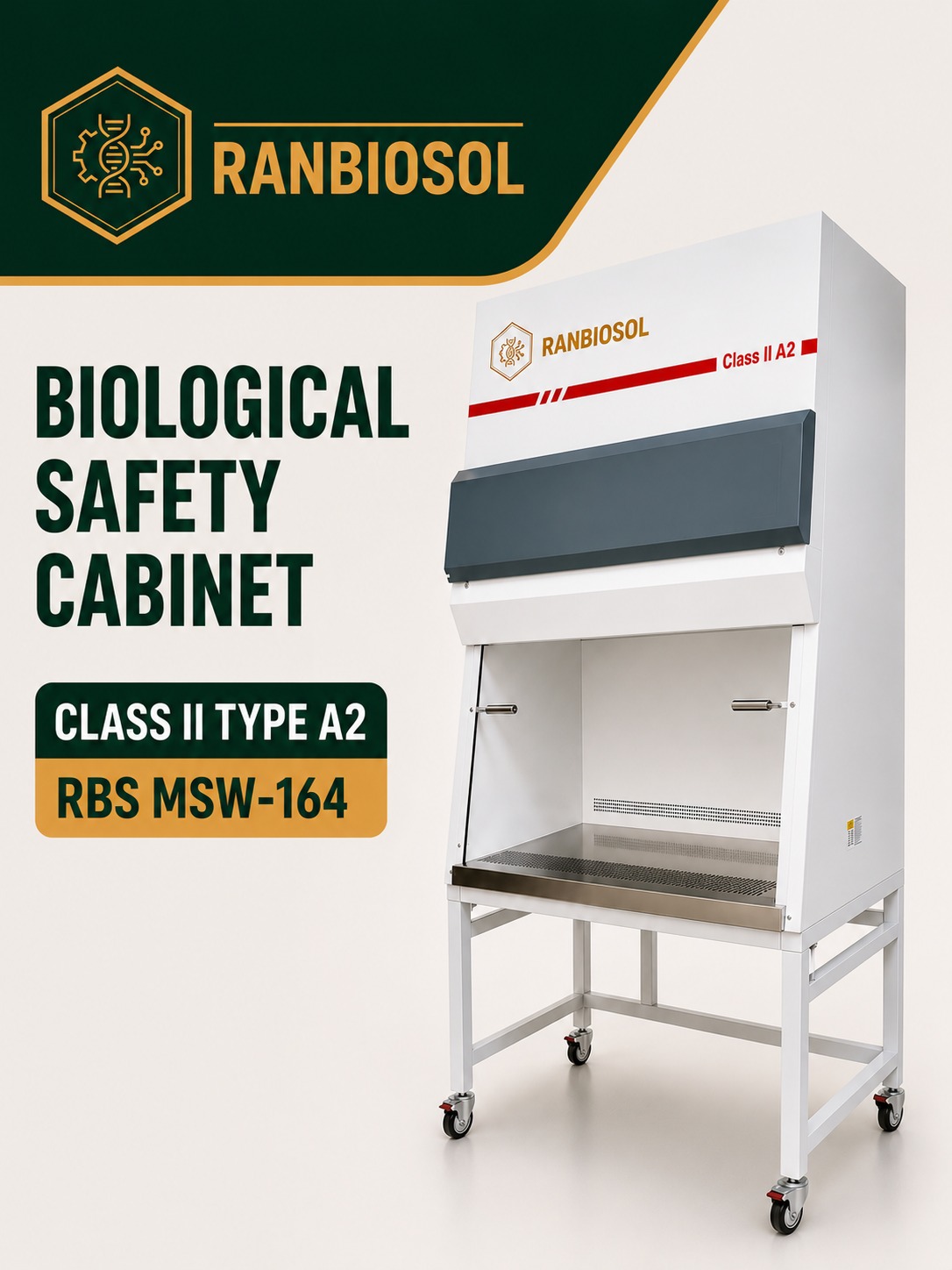 BIOLOGICAL SAFETY CABINET (Class II Type A2) RBS MSW-164