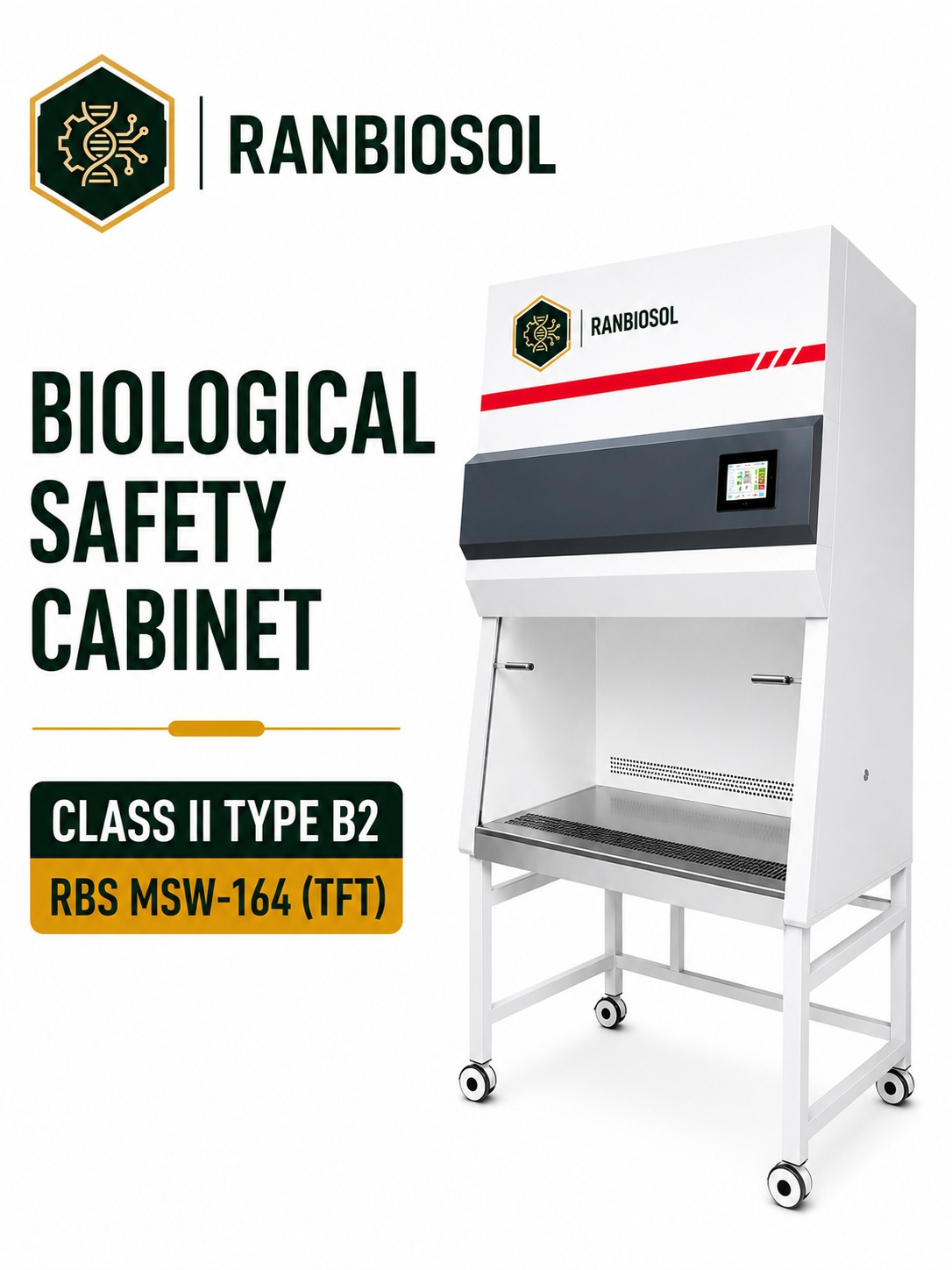 BIOLOGICAL SAFETY CABINET (CLASS II TYPE B2) RBS MSW-164 (TFT)