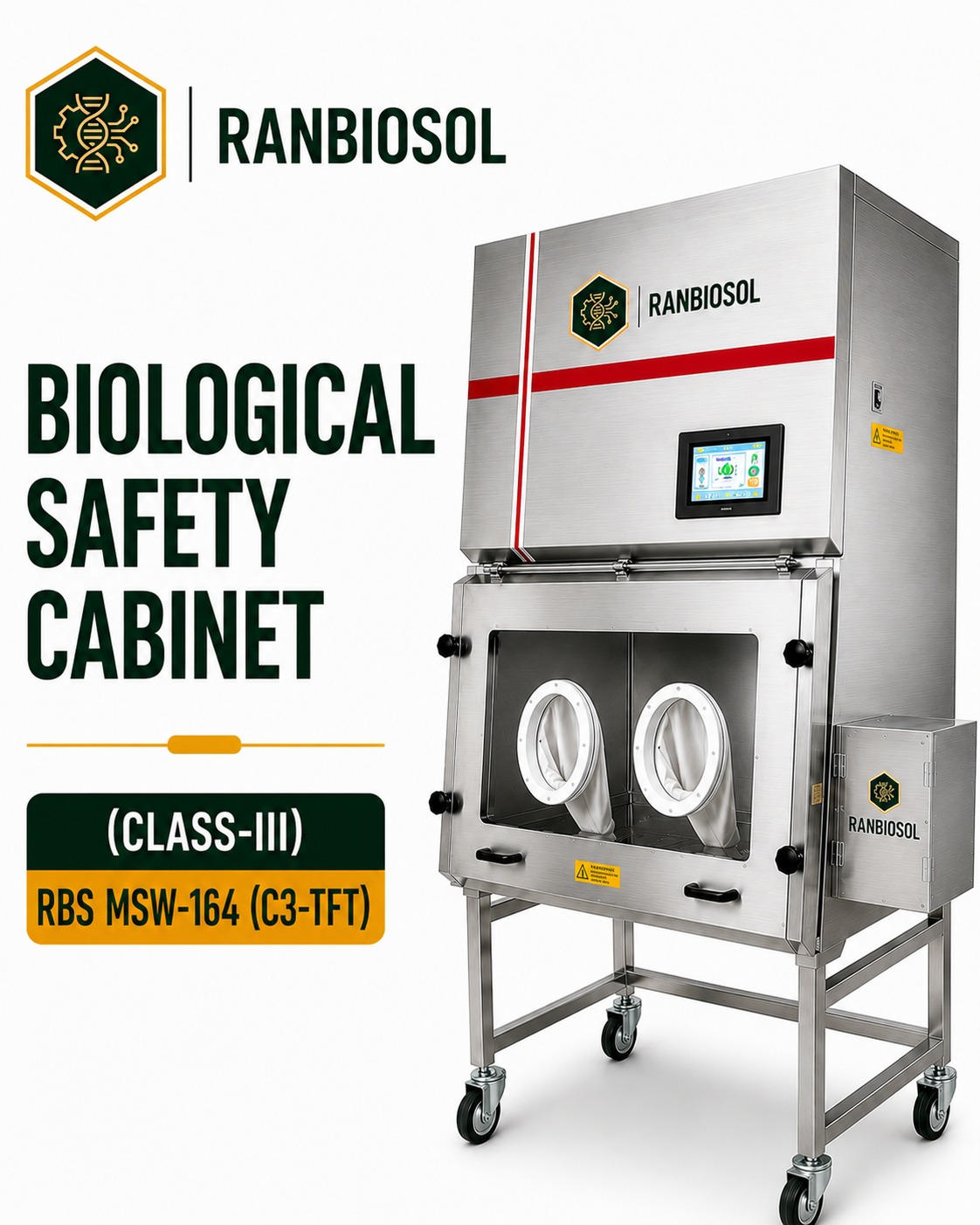 BIOLOGICAL SAFETY CABINET (CLASS-III RBS MSW-164 (C3-TFT)